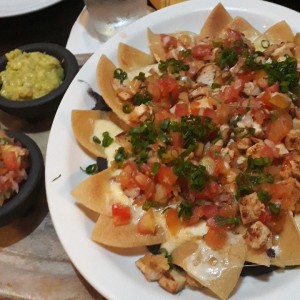 nachos de pollo