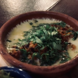 queso fundido con chirizo