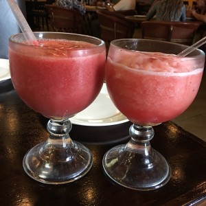 licuado de fresa y sandia 