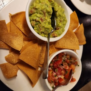 Totopos, Salsa y Guacamole