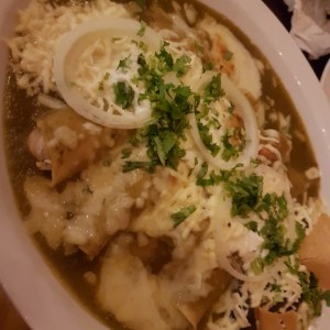 Enchiladas en Salsa Verde Gratinadas