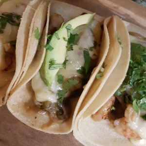 tacos con camarones