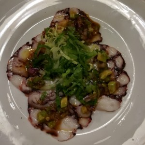 Carpaccio de pulpo