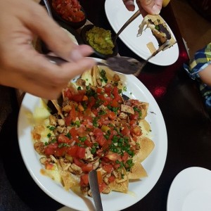 nachos de pollo