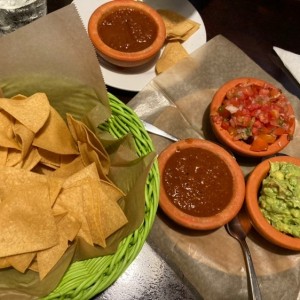 Totopos, Salsa y Guacamole