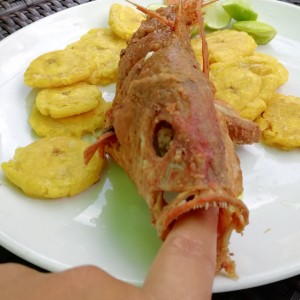 Pescado Frito con Patacones