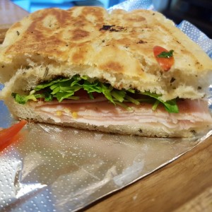 Emparedado de Pavo en pan Focaccia