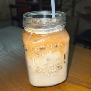 Iced coffee latte