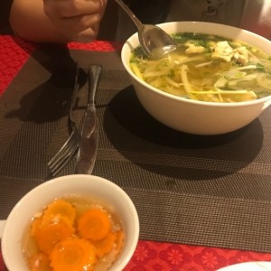 sopa de pollo