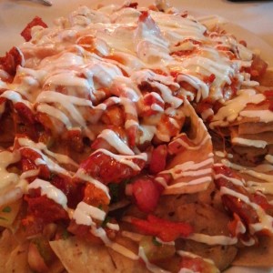 Nachos combinados pastor y pollo