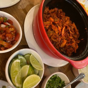 Medio kilo de tacos al pastor