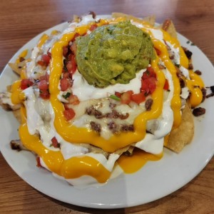 Nachos de chuleta 