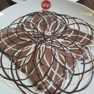 crepes de triple chocolate