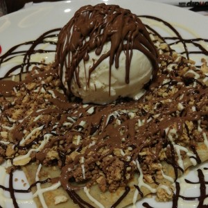 Crunchy Triple Chocolate Crepe