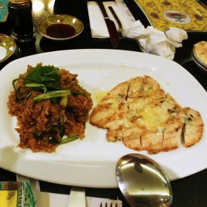 pollo lemongrass con arroz japonesa 