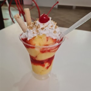 Sundae de fresa