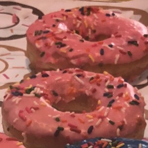 donuts de fresa