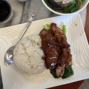 Arroz Con Puerco Liso Asado