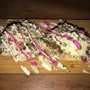 tostadas de carne 