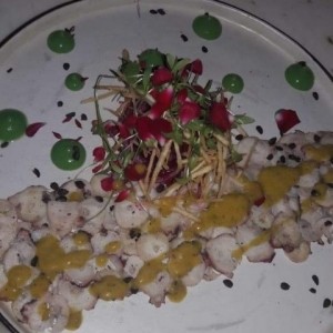 carpaccio de pulpo