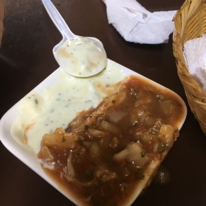 salsa de ajo y picante