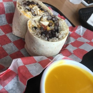 Chicken burrito wrap