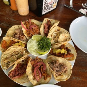 Combos de tacos Al Pastor - Steak - Chorizo - Cochinita Pibil - Pollo - Carnitas