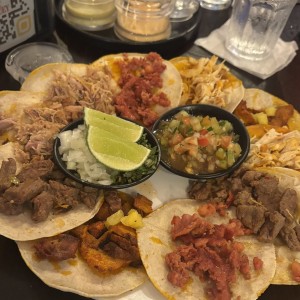 Combos de tacos Al Pastor - Steak - Chorizo - Cochinita Pibil - Pollo - Carnitas