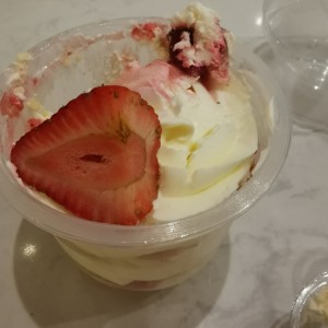 Dulce de fresa y crema