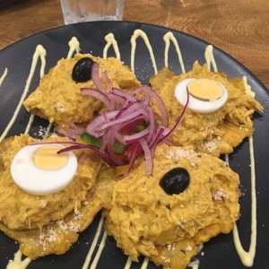 Patacones de Aji Gallina