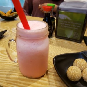 Bubble tea de fresa