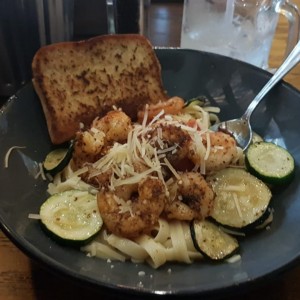 Pasta con camarones