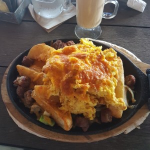 huevos papas y chorizo