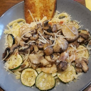 fetuccini con camarones