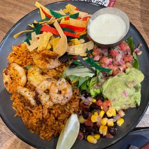 Tex mex shrimp bowl