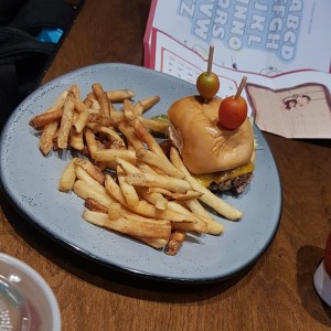 Hamburguesa kids menu