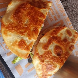 burger quesadilla