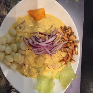 ceviche de corvina en salsa amarilla, recomendado