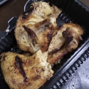 Medio pollo asado