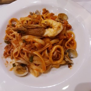 Fetuccini a la pescatore