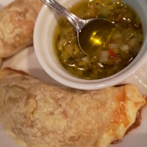 Empanada argentinas (obviamente con gluten pero deliciosos)