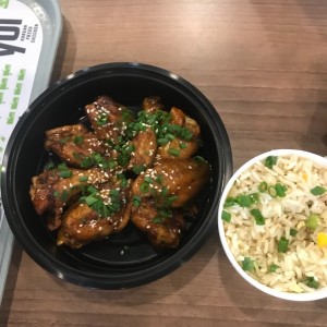 combo de korean bbq wings