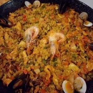 Paella mar y tierra. Espectacular!!!!