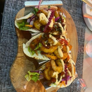 Tacos de camarones 