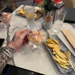 Ceviche de camarones 