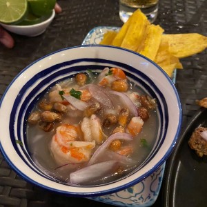 Ceviche de camarones