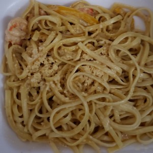 pasta con camarones