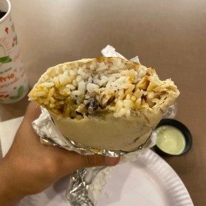 Chicken burrito combo