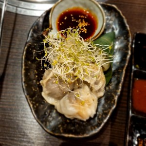 LOBSTER & WAGYU DUMPLINGS IN CHILI SAUCE