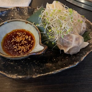 LOBSTER & WAGYU DUMPLINGS IN CHILI SAUCE